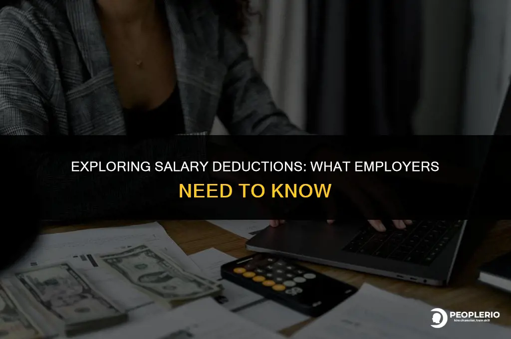 can you deduct employee salary
