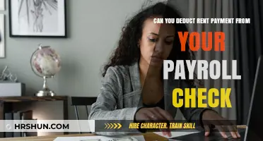 Streamline Your Finances: How to Deduct Rent from Your Payroll Check