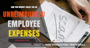 Navigating Tax Deductions: Unreimbursed Employee Expenses and Sales Tax