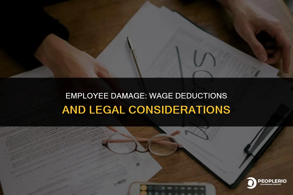 can you deduct wages for damage done by employee