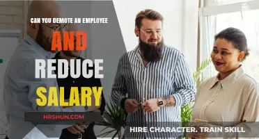 Demoting an Employee: Legal Considerations and Salary Reductions