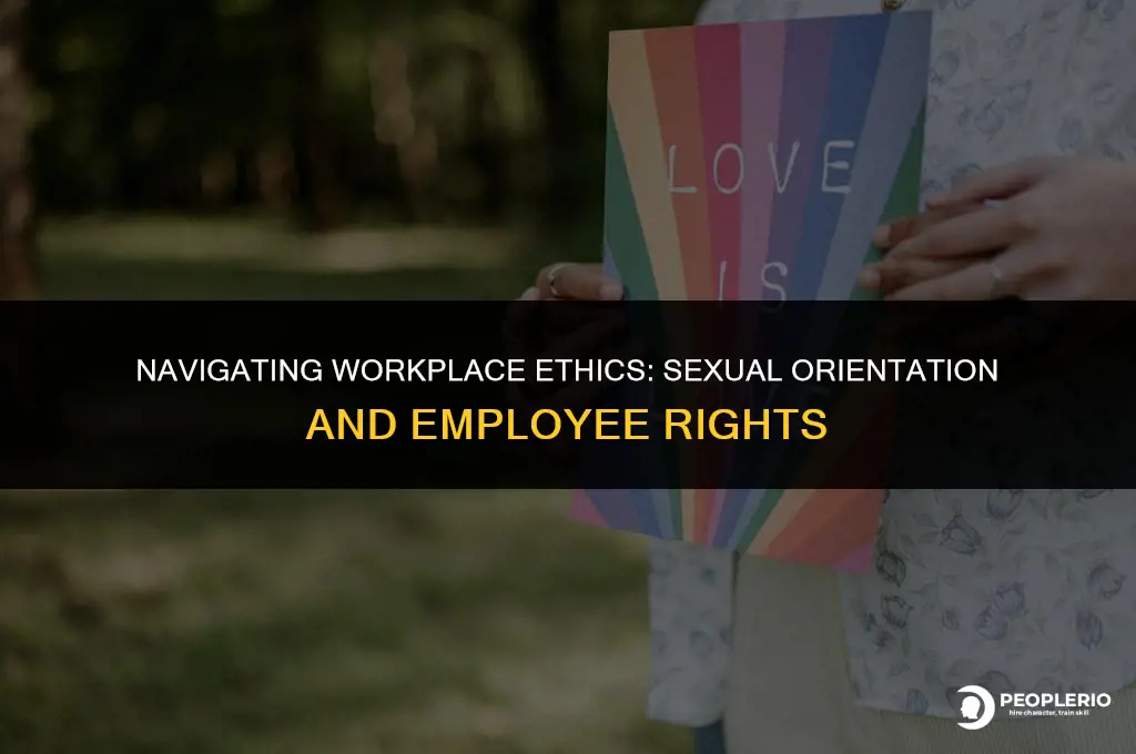 can you demote an employee because of sexual orientation