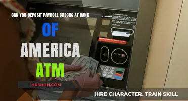 Convenient Payroll Check Deposits at Bank of America ATMs