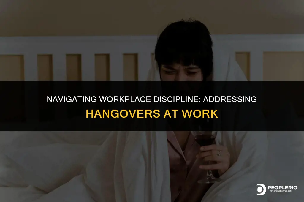 can you discipine an employee for being hungover