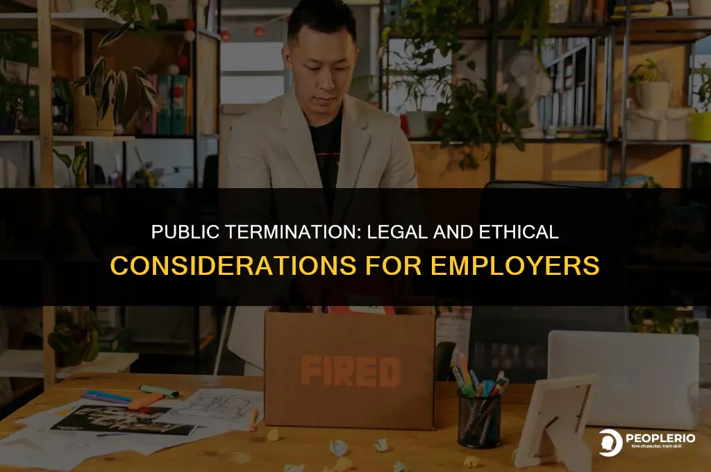 can you discuss terminationof an employee in a public meeting