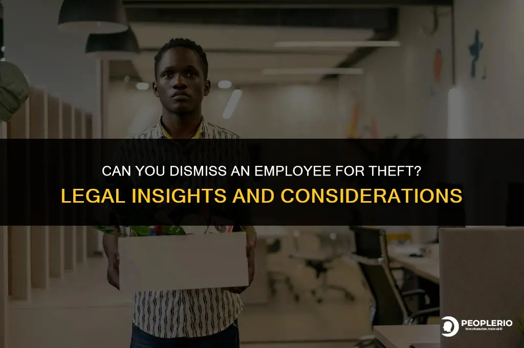 can you dismiss an employee for theft