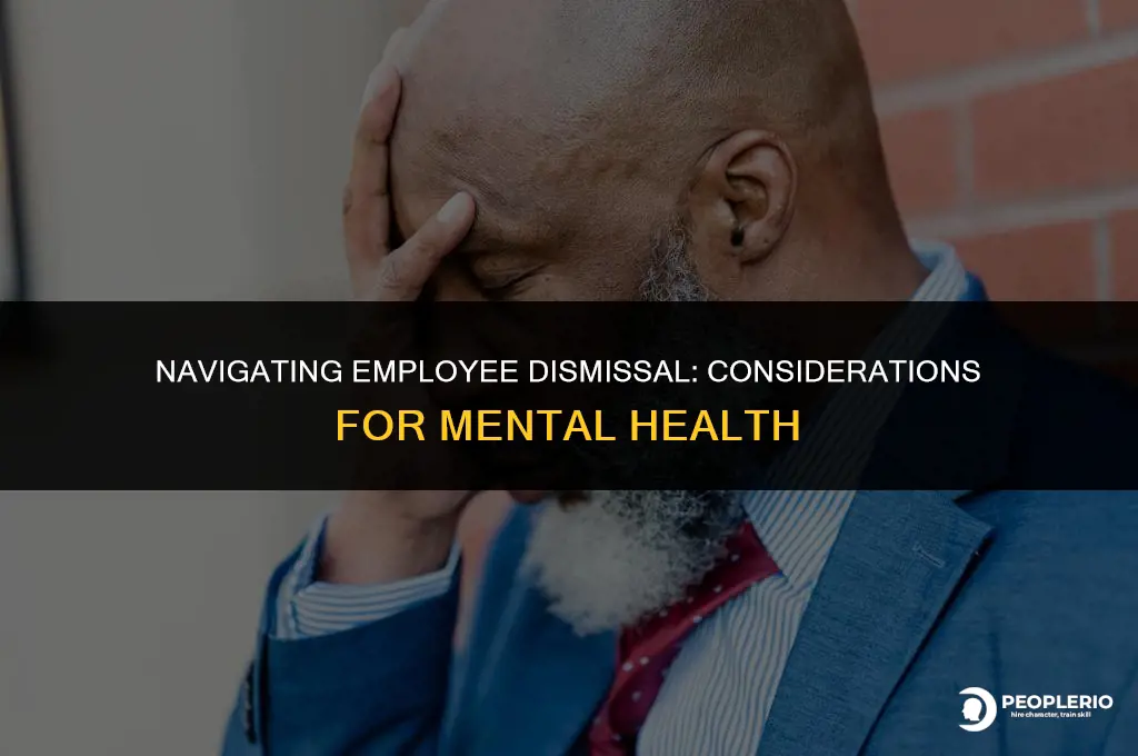 can you dismiss an employee with depression