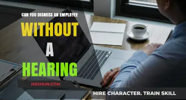 Dismissing Employees: The Legalities of Termination Without a Hearing