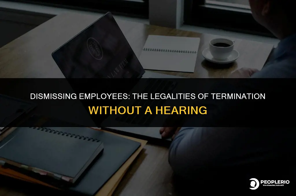 can you dismiss an employee without a hearing
