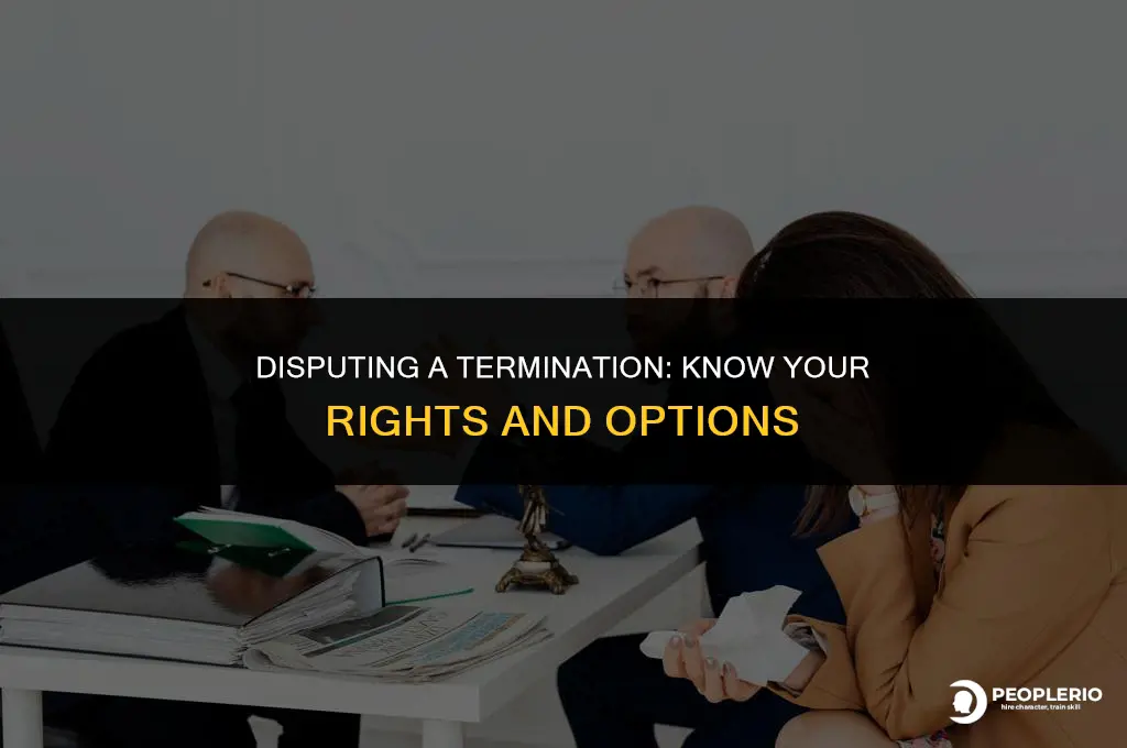 can you dispute a terminated employee