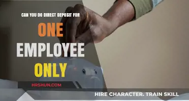 Streamlining Payroll: Direct Deposit for Individual Employees
