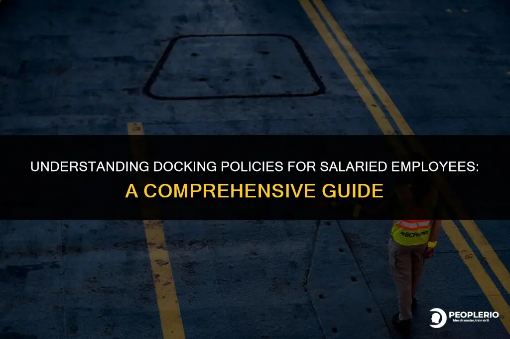 can you dock a salaried employee