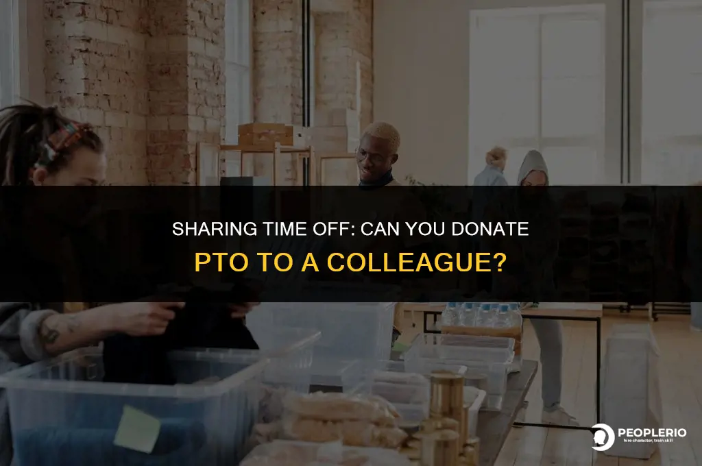 can you donate pto to another employee
