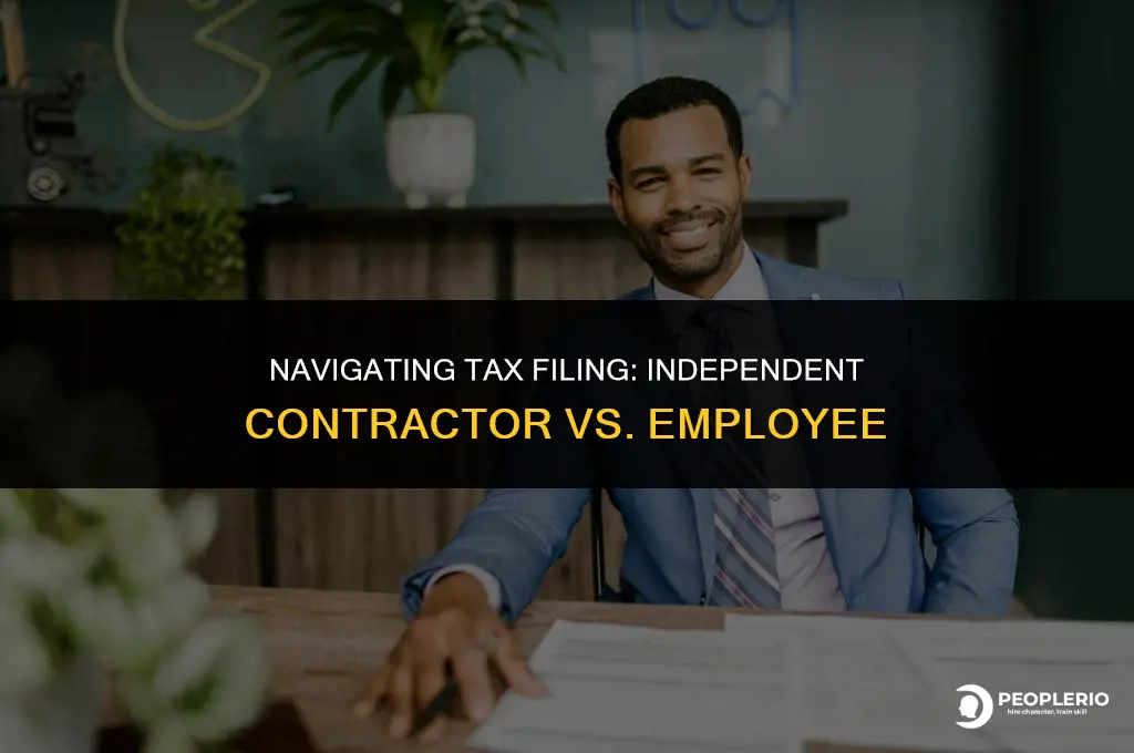 can you file taxes as independent contractor and employee