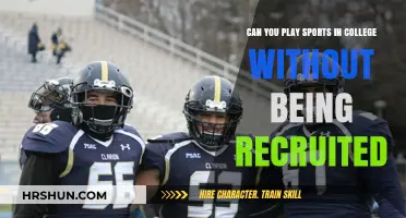 Exploring College Athletics: Can You Play Sports Without Being Recruited?