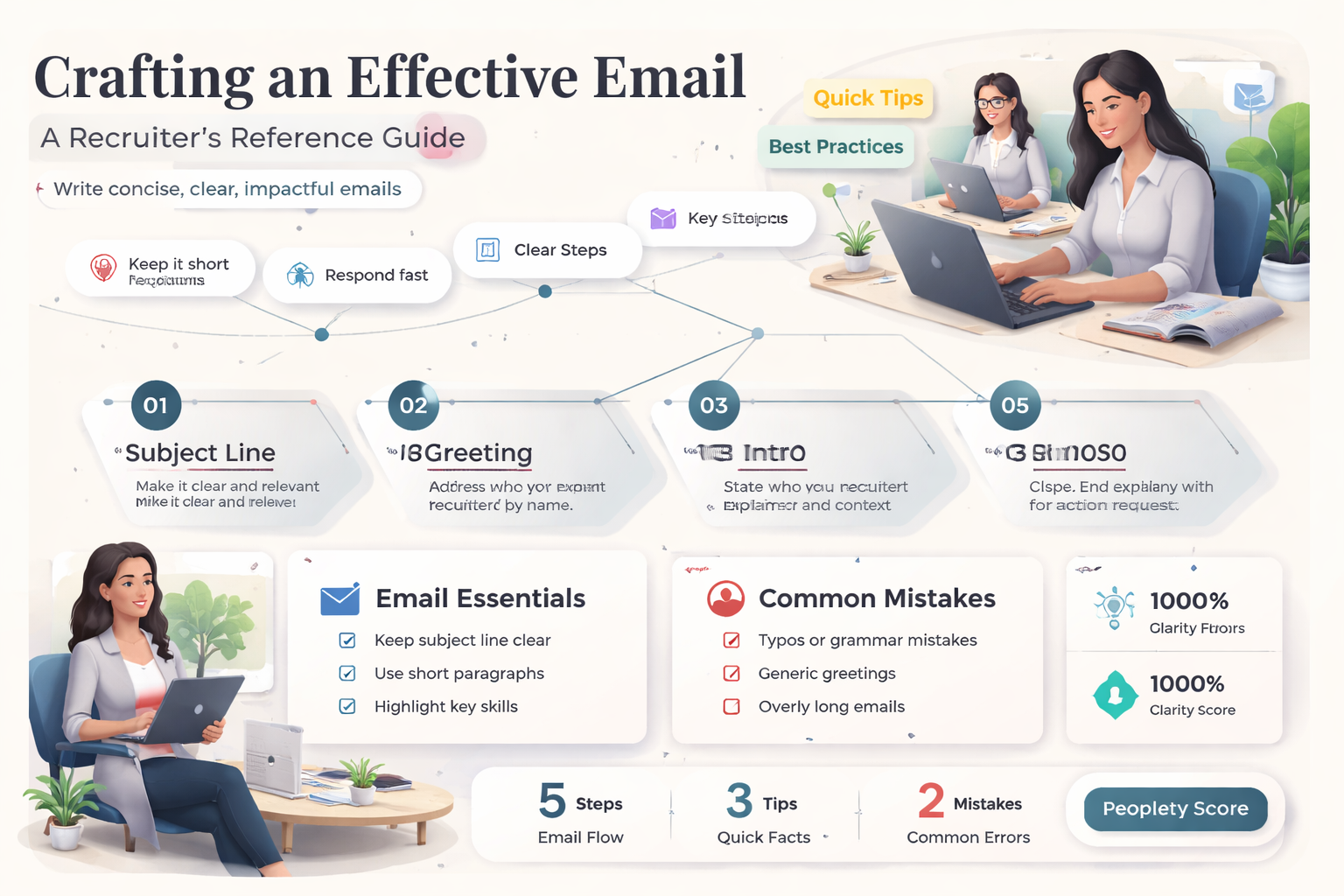 how to email a recruiter from a reference person