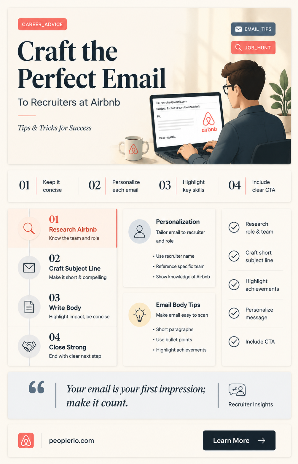 how to email a recruiter at airbnb