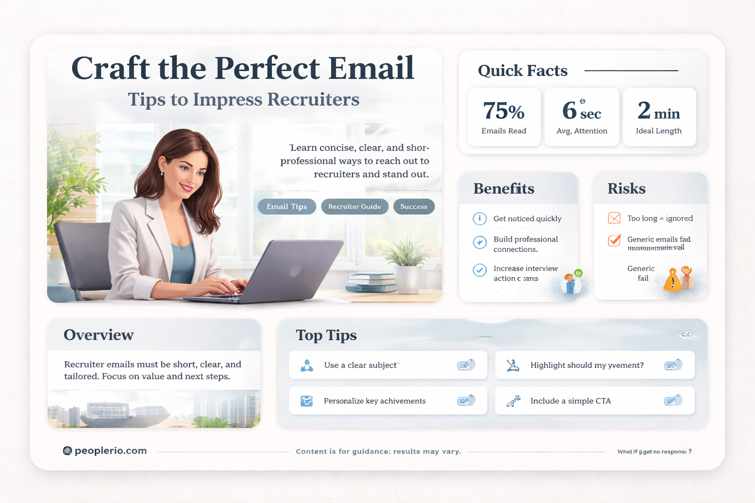 how to email a recruiter about a position