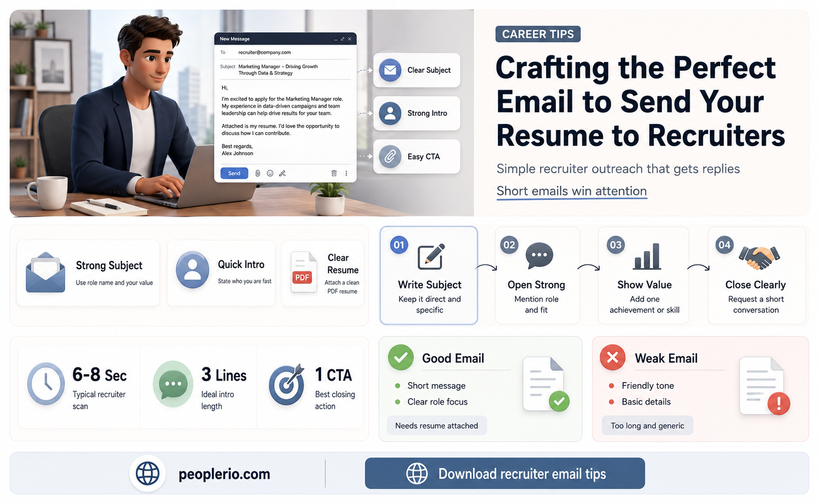 how to email a recruiting company your resume