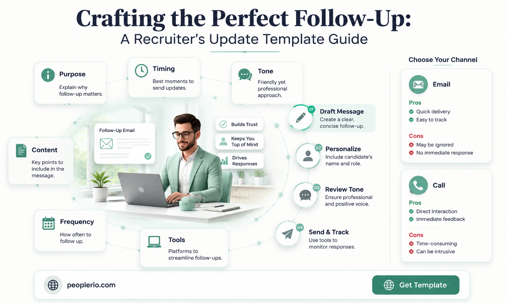 how to ask recruiter for update template
