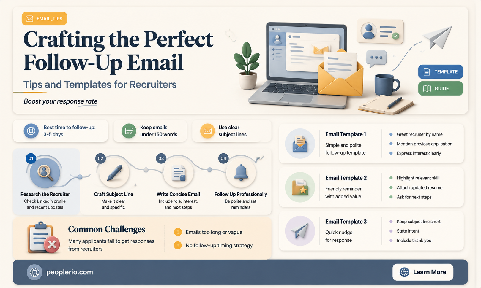 how to ask recruiter for update email sample