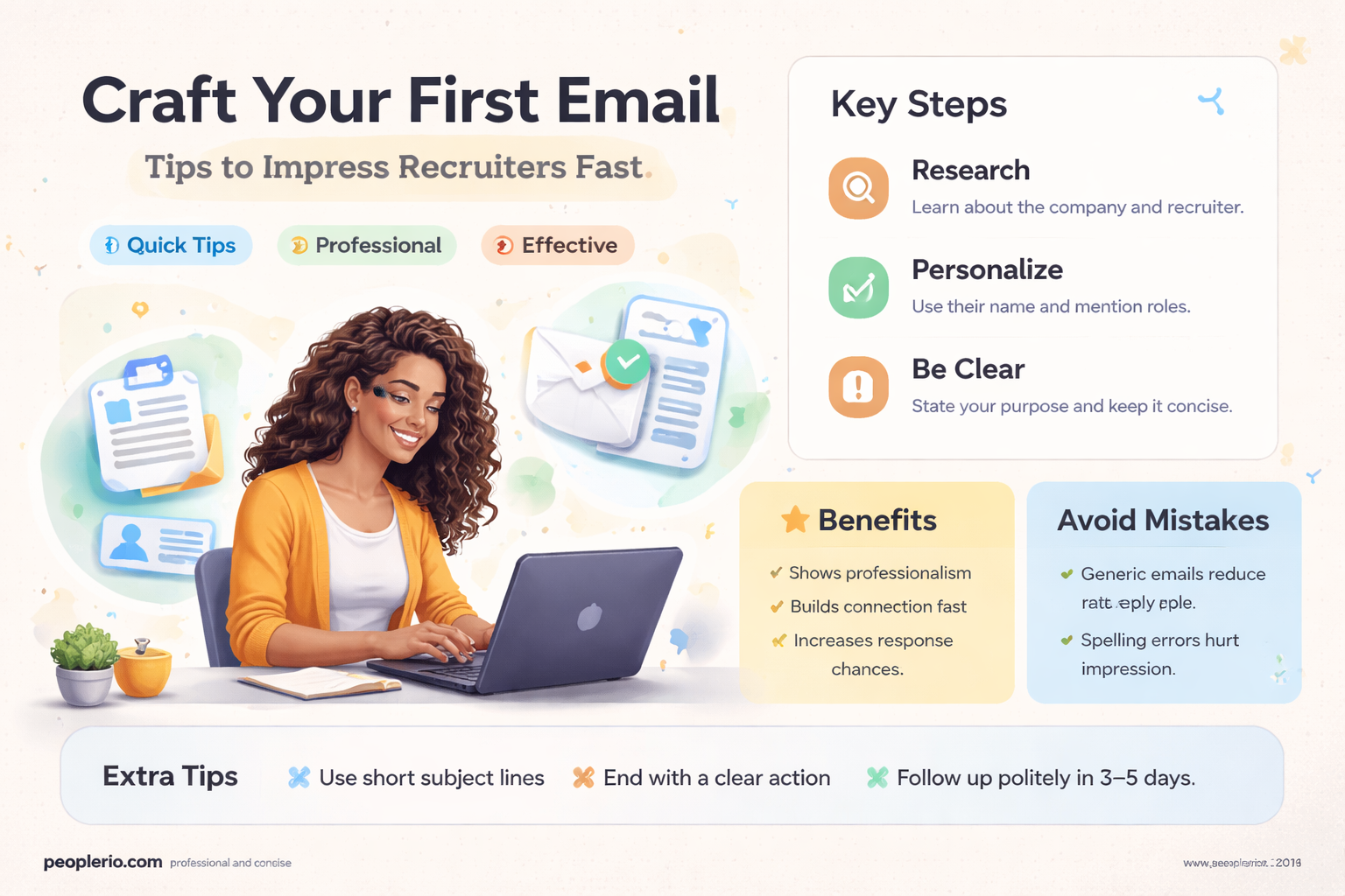 how to email a recruiter for the first time
