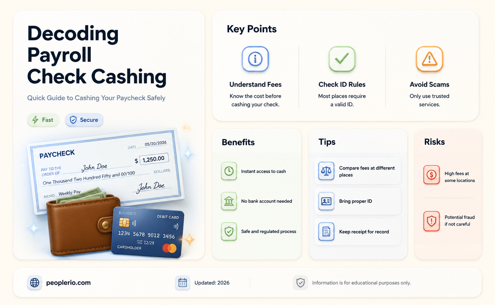 does redners cash payroll checks