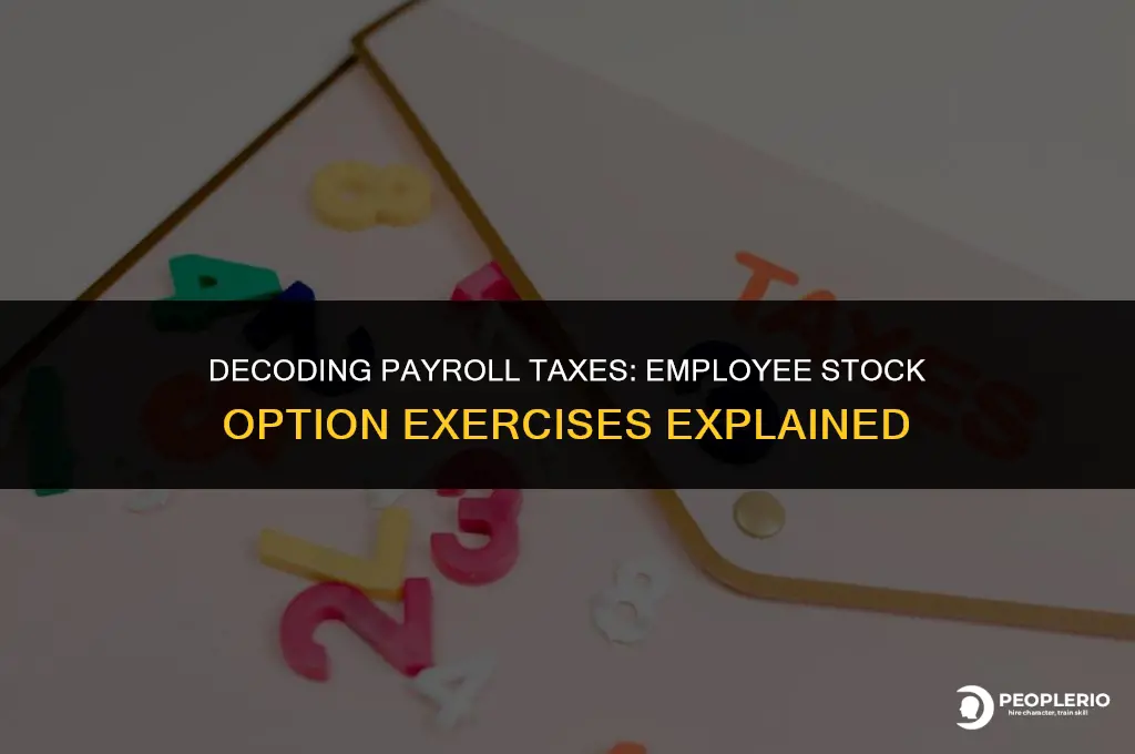 do employers owe payroll taxes on employee stock option exercises