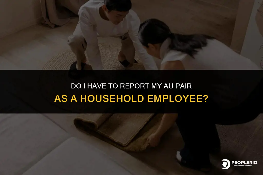 do i have to report au pair as household employee