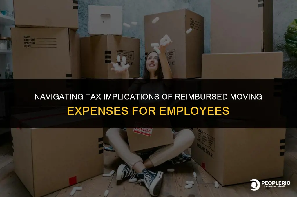 do i have to report moving expenses reimbursed to employee