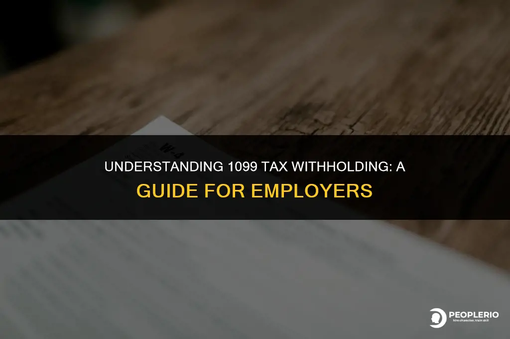 do i have to withhold taxes when employee gets 1099