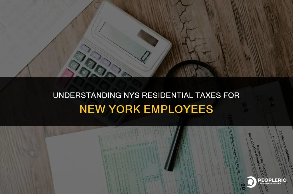 do ny employee have nys residential taxes taken out
