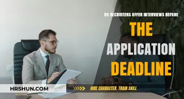 Do Recruiters Offer Interviews Before the Application Deadline?