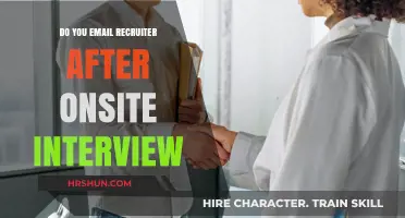 Post-Interview Etiquette: Should You Email the Recruiter After an Onsite Interview?