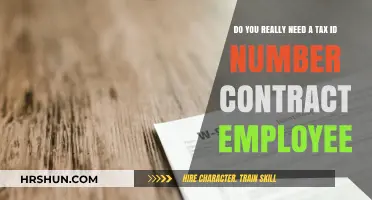 Do You Really Need a Tax ID Number as a Contract Employee?