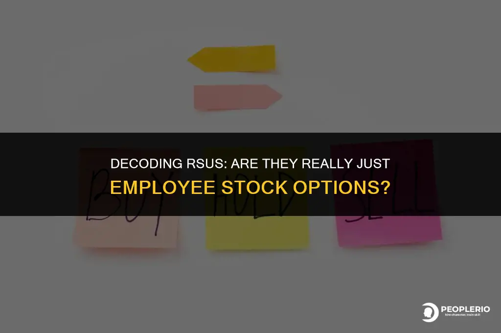 do you report rsu under employee stock options