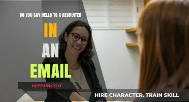 Effective Email Greetings: Hello or Hi to Recruiters?