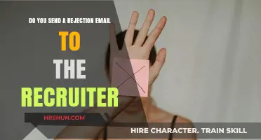 Should You Send a Rejection Email to the Recruiter?