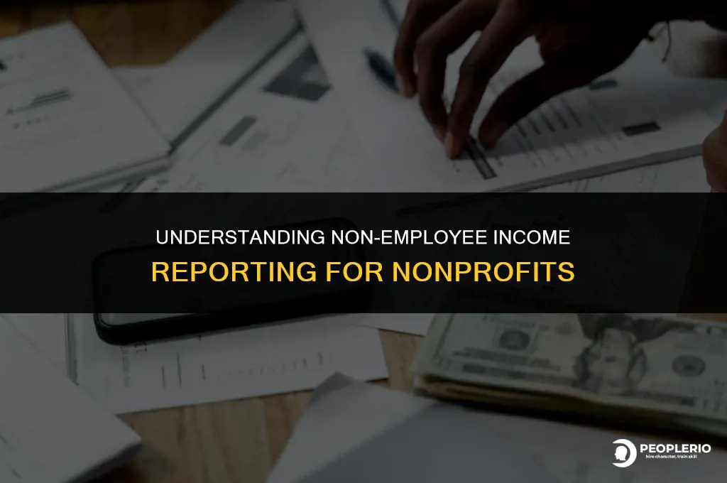 does a non profit have to report non employee income