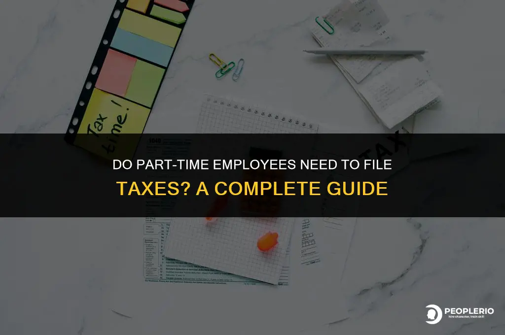 does a part time employee have to file taxes