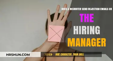 Who Sends Rejection Emails: Recruiters or Hiring Managers?
