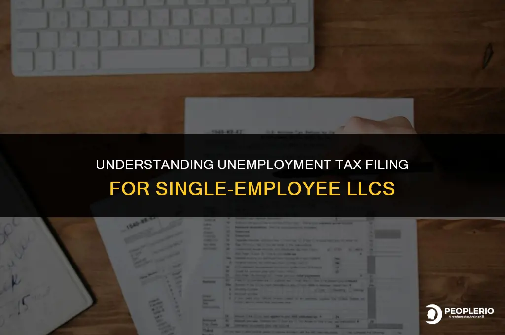 does a single employee llc need to file unemployement tax