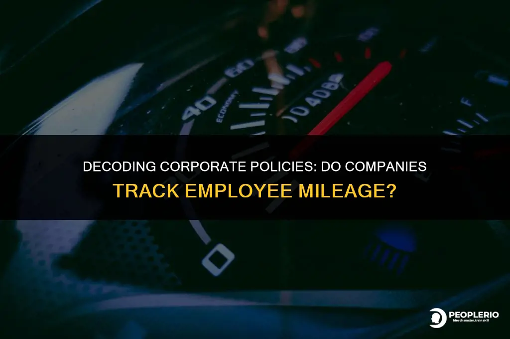 does corporations report employee mileage