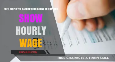 Decoding Employee Background Checks: Do Tax Returns Reveal Hourly Wages?
