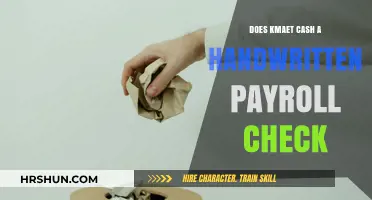 Will Kmart Cash My Handwritten Payroll Check? A Guide