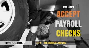 Exploring Payment Options: Does Lowe's Accept Payroll Checks?