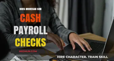 Mohegan Sun's Payroll Check Cashing: A Comprehensive Guide
