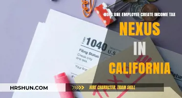 Can a Single Employee Establish Income Tax Nexus in California?