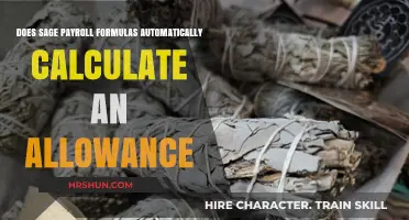 Simplifying Payroll: Does Sage Automatically Calculate Allowances?