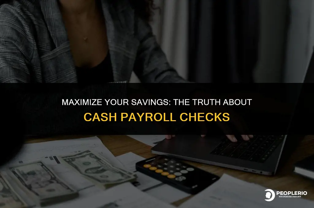 does save a lot cash payroll checks